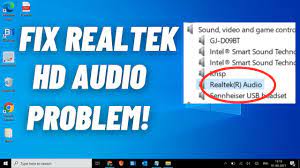 fix realtek hd audio manager missing