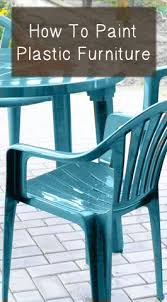 how to painting plastic furniture