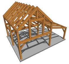 3024 Timber Frame Cabin Plan Canada