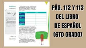Primaria sexto grado espanol libro de texto, author: Pag 112 Y113 Del Libro De Espanol Sexto Grado Youtube