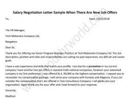 salary negotiation letter after new job