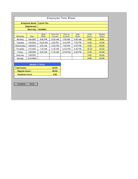 Timesheet Calculator 2 Pdf Google Sheet Excel Format E