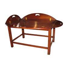 Butlers Tray 1 Mahogany With Hinged Sides