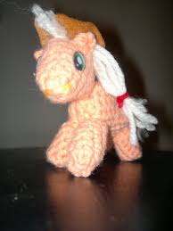 mlp fim crochet apple jack a horse