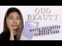 water activated makeup remover pads