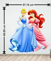Cinderella Princess Wall Sticker 3d
