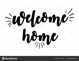 Welcome Home Text Stock Vector Workingpens 154495798