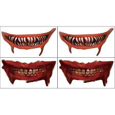 mouth tattoo sticker for party props