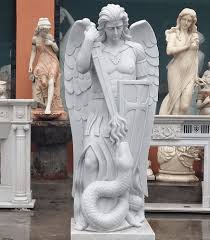 Archangel Statue Marble Saint Michael