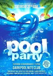 Summer Pool Party Free Flyer Template Psd Tripzana Co