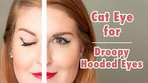cat eye tutorial for hooded droopy eyes