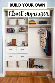 build an easy diy closet organizer