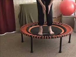 how to stand on a rebounder