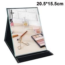 portable folding makeup mirror with