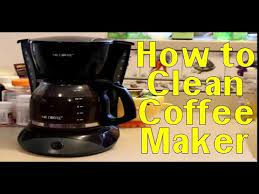 clean coffee maker vinegar how to