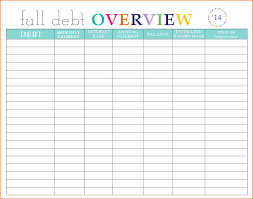 Blank Excel Spreadsheet Account Sheet Download Worksheet