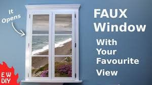 This will allow you to know how much of the wood material you are going to use. Faux Window With Your Favourite View Youtube