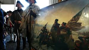 The delaware river flows free for 330 miles from new york through pennsylvania, new jersey and delaware on its way to the atlantic ocean. Re Enactment Washington Crossing The Delaware River On Christmas 1776 Ktvl