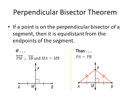 Perpendicular Bisectors And The