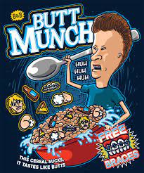 Butt Munch Cereal mens/ladies/kids/hoods Beavis & Butthead - Etsy