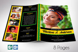 jamaican funeral program word publisher