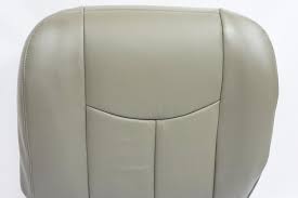 Driver Bottom Leather Seat Cover Gray