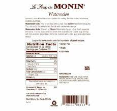 monin watermelon premium gourmet syrup