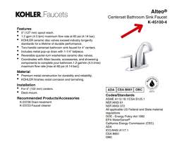 how to find kohler faucet model number