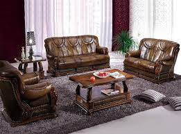leather sleeper sofa set oakman by esf