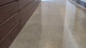 polished concrete after tile removal