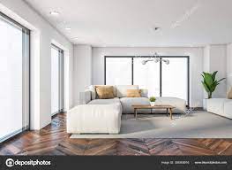interior stylish panoramic living room
