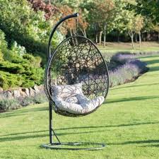 Hanging Faux Rattan Egg Chair 192cm