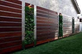 Contemporary Garden Fence Landscaping