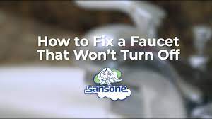 what to do when a faucet won t turn off