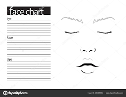 Blank Face Painting Templates Face Chart Makeup Artist