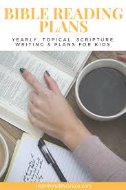 Bible Reading Plans Yearly Topical Scripture Writing