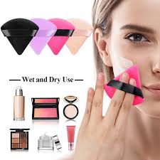 face makeup triangle powder puffs