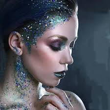 face glitter makeup holographic