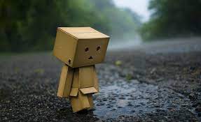 sad box sad box robot rainy hd