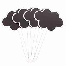 Cloud Chalkboard Garden Stakes Quirky
