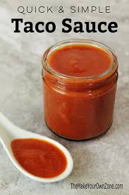 make your own taco sauce the make