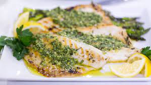 grilled branzino with anchovy and
