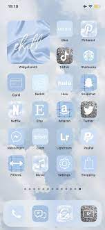 iOS 14 App Icons Sky Blue
