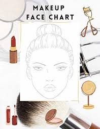 makeup face chart practice journal