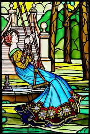 Lady On A Swing La Pedrera Stained