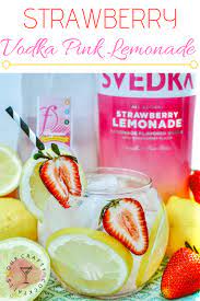 simply delicious strawberry vodka pink