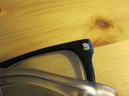 broken hinge on plastic frame glasses