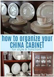 tips on how to arrange a china cabinet