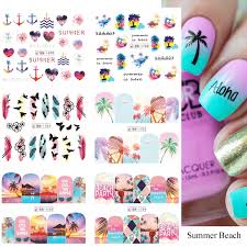 summer nail stickers fruit water