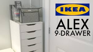 If makeup is not your thing, you can use it for. Makeup Storage Organization Ikea Alex 9 Drawer Youtube